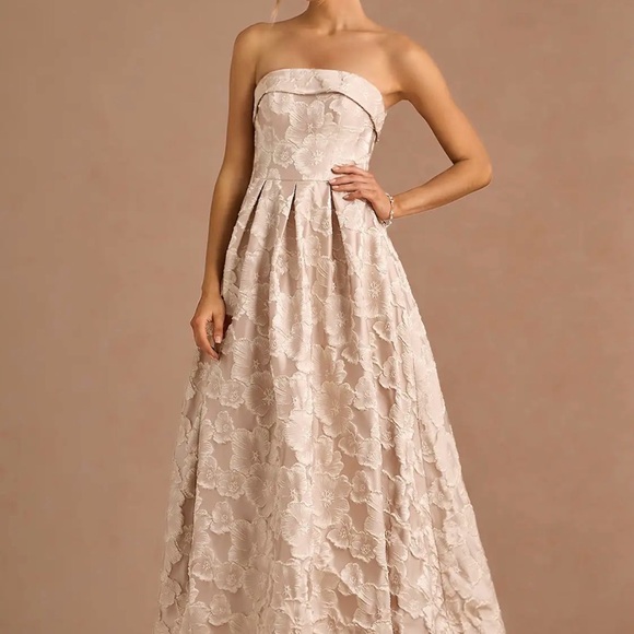 Azazie Dresses & Skirts - Azazie Atelier Florentine Strapless Gown in Vintage Blush - Bridal, Wedding